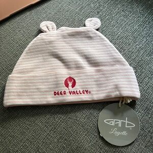 Deer Valley pink baby bear hat - one size
